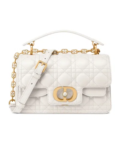 Dior Small  Jolie Shoulder Bag In White