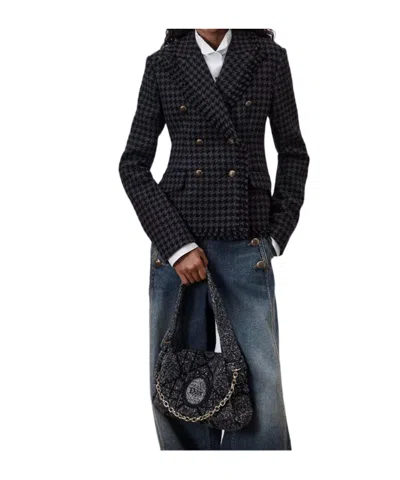 Dior Small  Médaillon Messenger Flap Bag In Black
