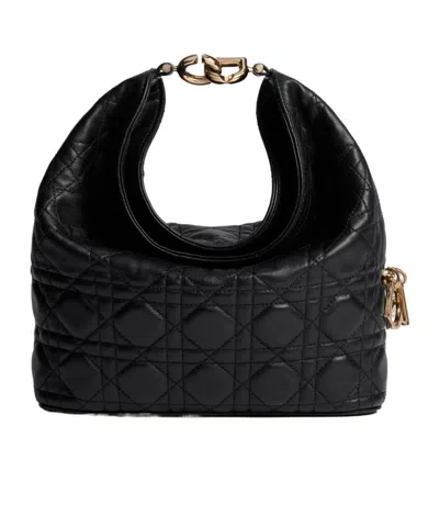 Dior Small  Toujours Hobo Bag In Black
