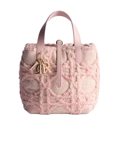 Dior Small  Toujours Vertical Tote Bag In Pink