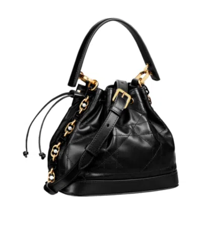 Dior Small Drawstring Shoulder Bag In Black