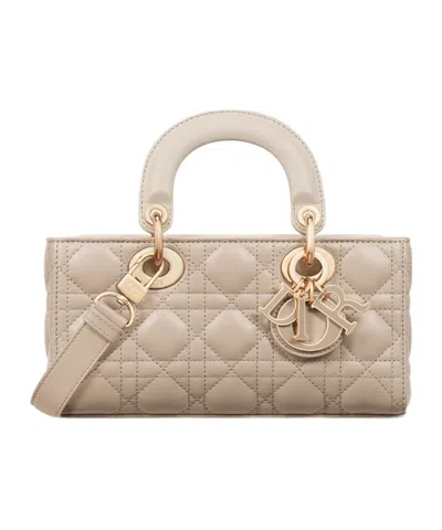 Dior Small Lady D-joy Bag In Nude