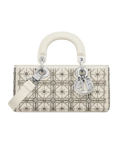 Dior Small Lady D-joy Bag In White