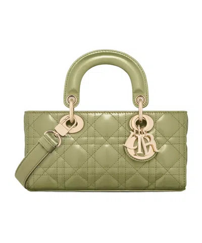 Dior Small Lady D-joy Handbag In Green
