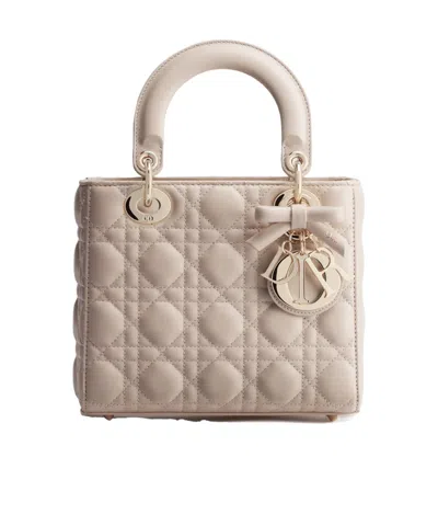 Dior Small Lady  Bag With Strap In Pink