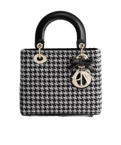 Dior Small Lady  Shoulder Bag In Black