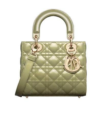 Dior Small Lady  Shoulder Bag In Green