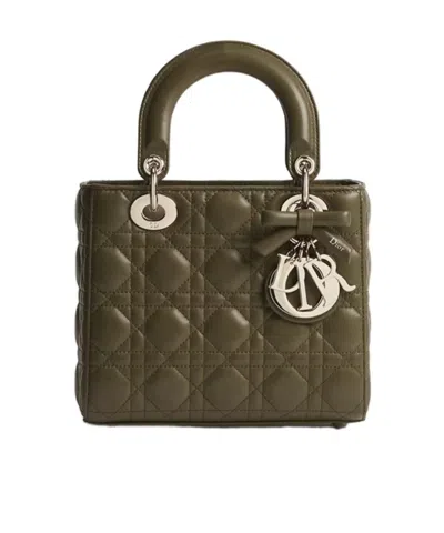 Dior Small Lady  Shoulder Bag In Green