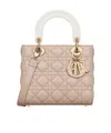 Dior Small Lady  Shoulder Bag In Nude