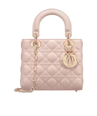 Dior Small Lady  Shoulder Bag In Rouge Pink