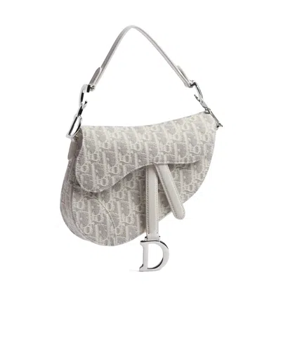 Dior Small Saddle Bag With Strap In Black