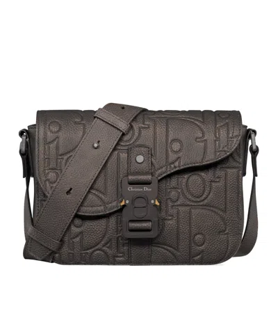 Dior Small Saddle Messenger Bag With Flap In Brown