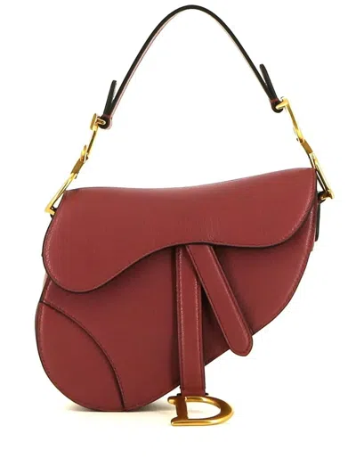 Pre-owned Dior  Small Saddle Shoulder Bag In Pink