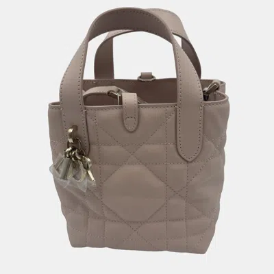 Pre-owned Dior Small Toujours Vertical Pink Leather Bag