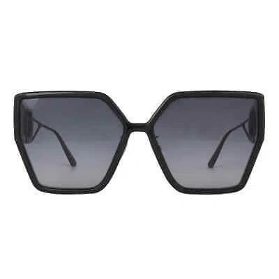 Pre-owned Dior Smoke Gradient Butterfly Ladies Sunglasses 30montaigne Bu 14a1 61 In Gray