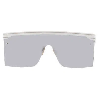 Pre-owned Dior Smoke Mirror Shield Ladies Sunglasses Club M1u Cd40042u 21c 00 In Silver