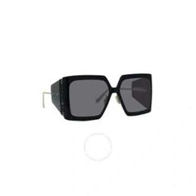 Dior Smoke Square Ladies Sunglasses Solar S1u Cd40040u 01a 59 In Black