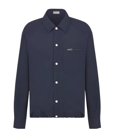 Dior Snap Long-sleeved Shirt In Black