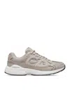Dior Mesh Panel Rubber Sole Sneakers In Grey