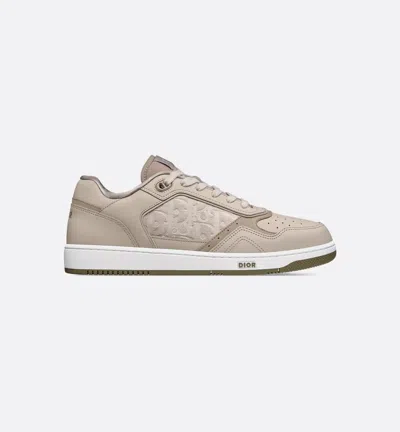 Dior Stylish Sneakers With Perforated Toe And Rubber Sole In Neutral