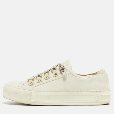 Pre-owned Dior Sneakers Size 36.5 In White