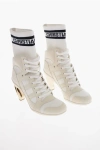 DIOR SOCK DETAIL D-ZENITH LACE-UP BOOTIES 8CM