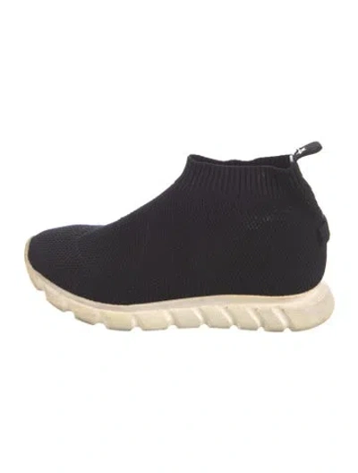 Pre-owned Dior Sock Sneakers In Black