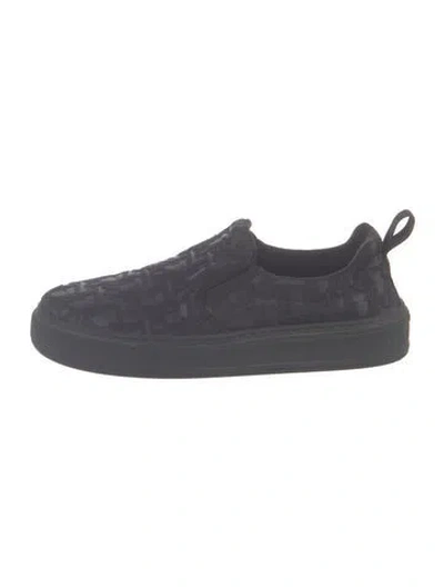 Pre-owned Dior Solar Slip-on Sneakers In Black