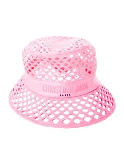 Pre-owned Dior Solid Bucket Hat In Pink