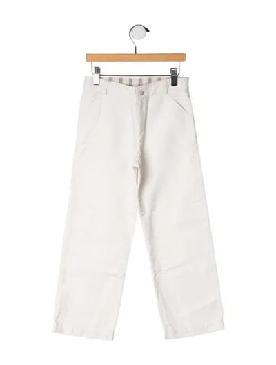 Pre-owned Dior Kids' Solid Casual Pants In Neutrals