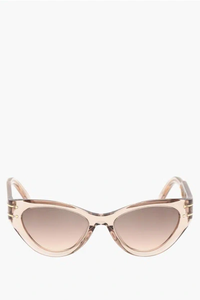 Dior Solid Color  Signature B71 Sunglasses With Butterfly Fra In Neutral