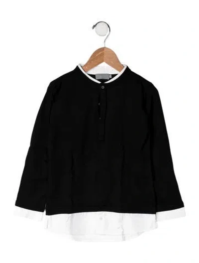 Pre-owned Dior Kids' Solid Sweater Shirt In Black