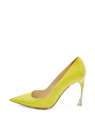Pre-owned Dior Songe Pointed-toe Pumps In Green
