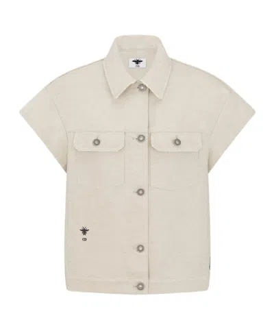 Dior Souvenir Jacket With Cap Sleeves In Neutral