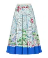 Dior Souvenir Mid-length Flared Skirt In Blue