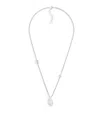 Dior Sparkle Pendant Necklace Brass With Silver-tone Finish In Metallic