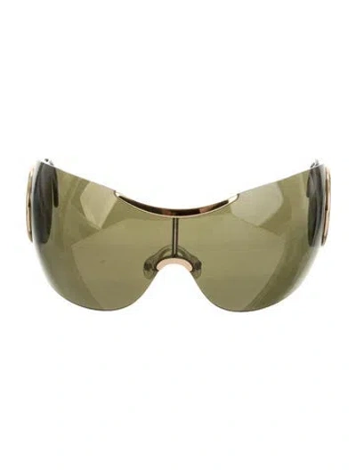 Pre-owned Dior Sport 1 Shield Shield Sunglasses In Gold