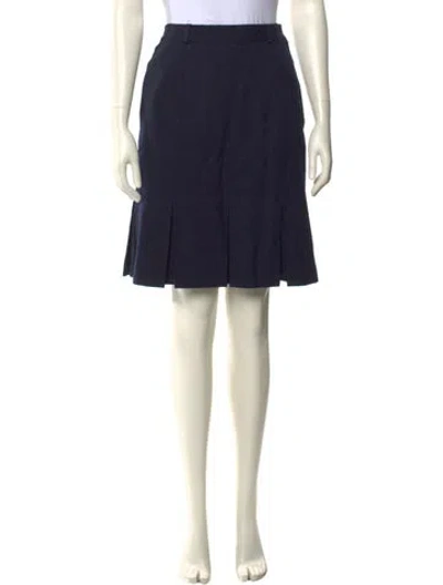Pre-owned Dior Sports Knee-length Skirt In Blue
