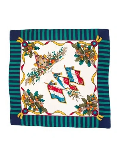 Pre-owned Dior Sports Revolution Silk Scarf In Neutral