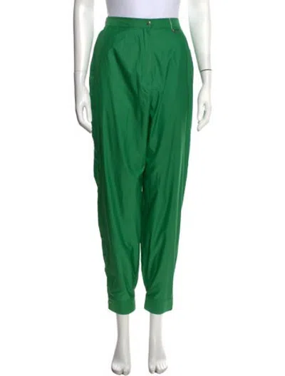 Pre-owned Dior Sports Skinny Leg Pants In Green