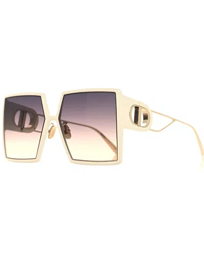 Dior Square 58mm 30 Montaigne Sunglasses (authentic Pre-loved) In Gold