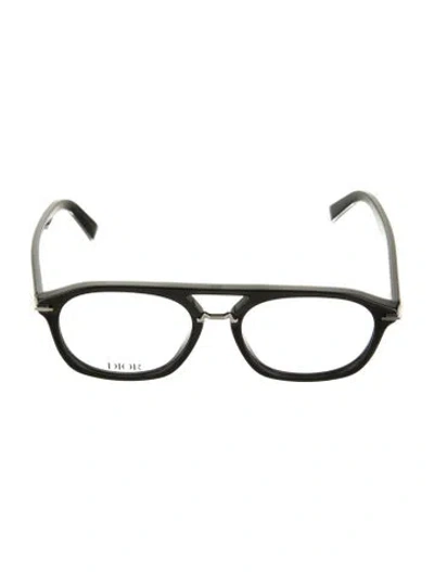 Pre-owned Dior Square Eyeglasses In Black