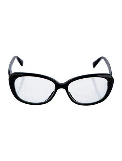 Pre-owned Dior Square Eyeglasses In Black