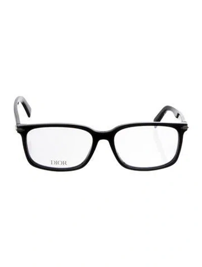 Pre-owned Dior Square Eyeglasses In Black