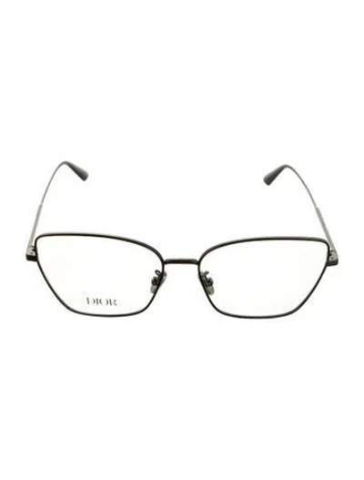 Pre-owned Dior Square Eyeglasses In Black