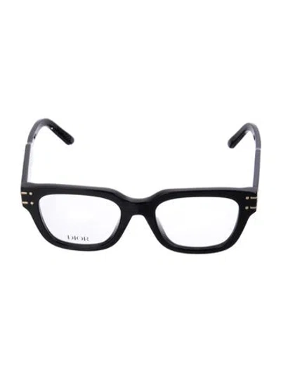 Pre-owned Dior Square Eyeglasses In Black