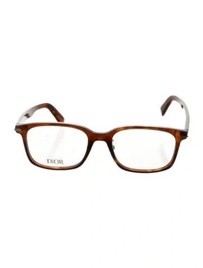 Pre-owned Dior Square Eyeglasses In Brown