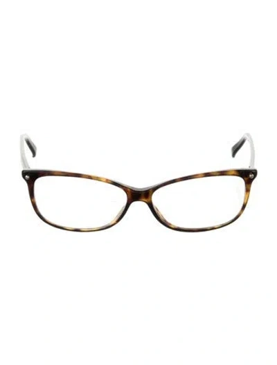 Pre-owned Dior Square Eyeglasses In Brown