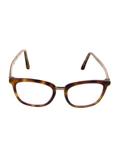 Pre-owned Dior Square Eyeglasses In Brown