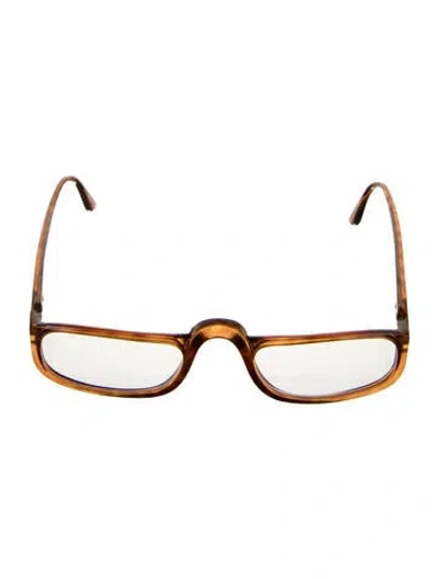 Pre-owned Dior Square Eyeglasses In Brown